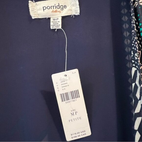 NWT Anthropologie Wrap Dress Maxi Long Sleeves patchwork PRINT size Medium MP - Picture 8 of 16